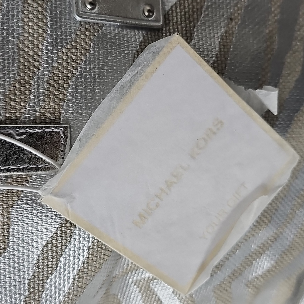 Michael Kors Metallic Zebra Tote - Picture 7 of 8